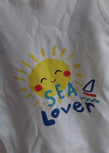 Mavi Baskılı Bebek Atlet Body - Görsel 3