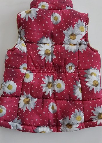 Çiçek Desenli Kız Yeleği. Yeniden hiçbir farkı yoktur - Görsel 4