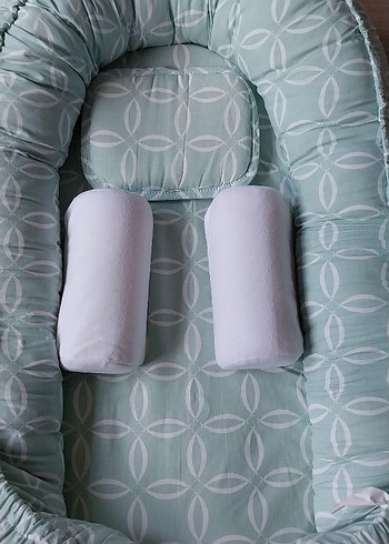 Turkuaz Bebek Uyku Yatağı ve Destek Yastıkları - Görsel 2