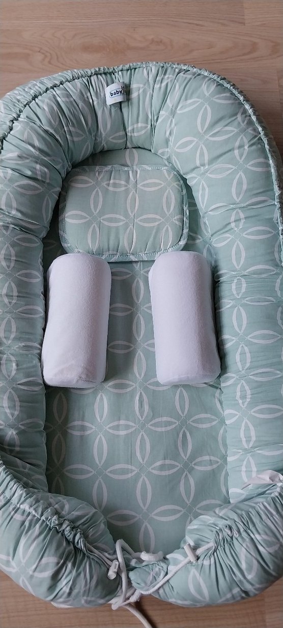 Turkuaz Bebek Uyku Yatağı ve Destek Yastıkları - Görsel 2
