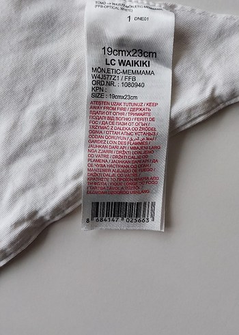 Beyaz Desenli Bebek Önlüğü - Görsel 2