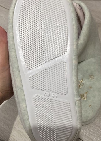 Nakışlı Bohem kadın Gri Sıcak Terlik - Görsel 4