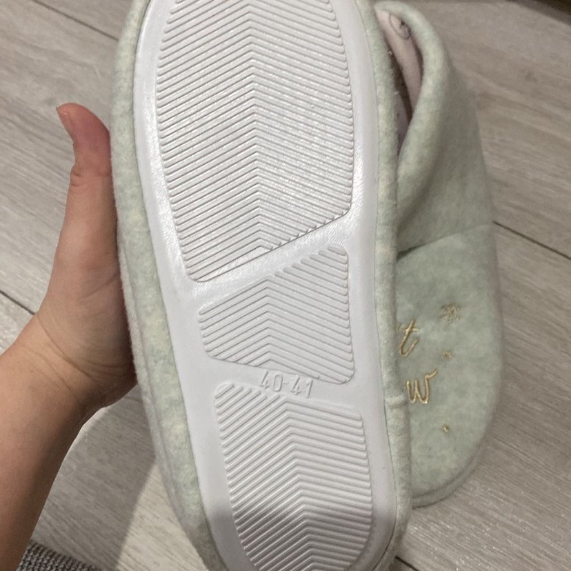 Nakışlı Bohem kadın Gri Sıcak Terlik - Görsel 4