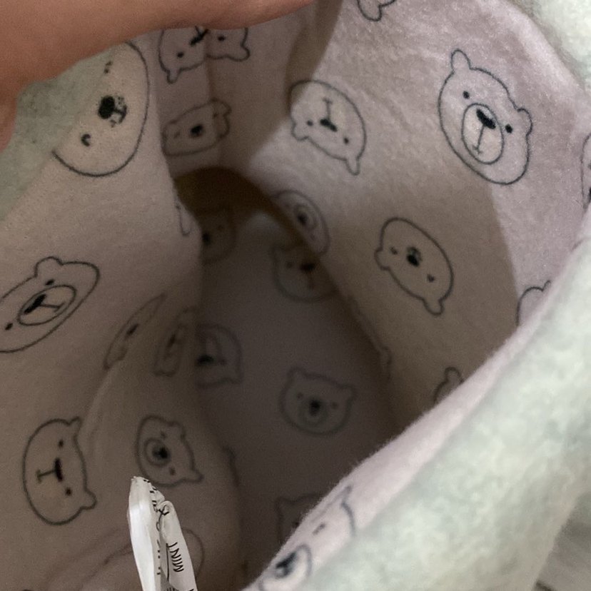 Nakışlı Bohem kadın Gri Sıcak Terlik - Görsel 5