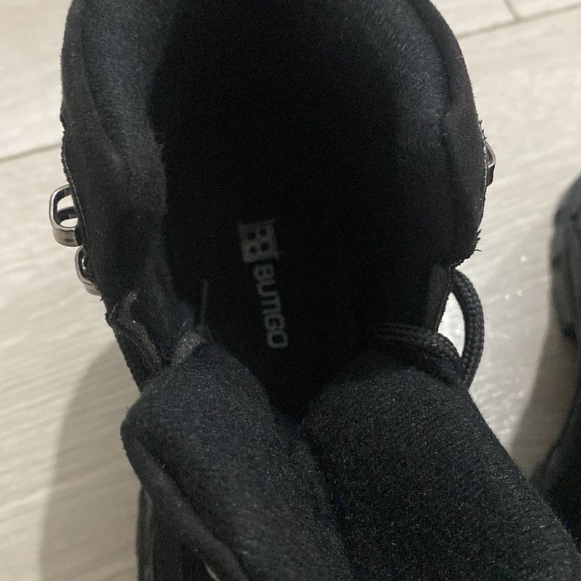 Siyah Süet Platform Topuklu Goth Bot - Görsel 3