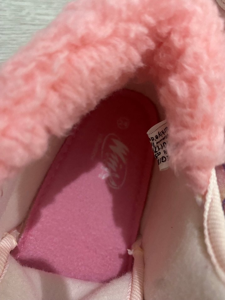 Kız Çocuk Pembe Nakışlı Sıcak Ev Terliği - Görsel 4