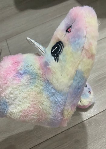 Kız Çocuk Peluş Unicorn Ev Terliği - Görsel 3