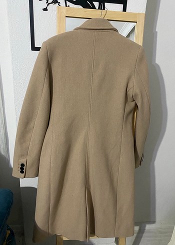 Camel Rengi Düğmeli Zara Kaban - Görsel 5