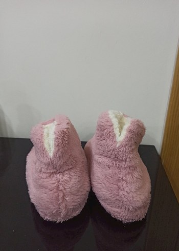 Kızlar için Pembe Sıcak Ev Terliği Panduf - Görsel 4