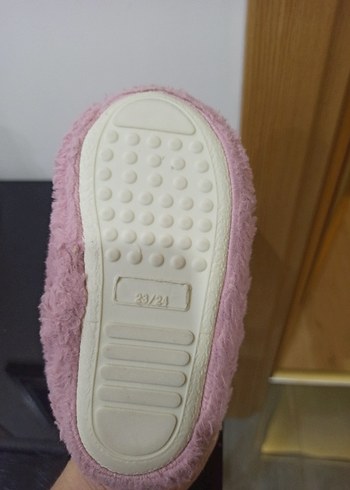 Kızlar için Pembe Sıcak Ev Terliği Panduf - Görsel 2