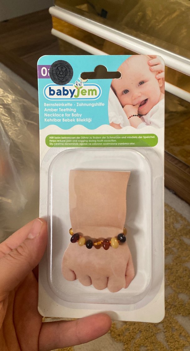 BabyJem Kehribar Bebek Diş Bilekliği - Görsel 3