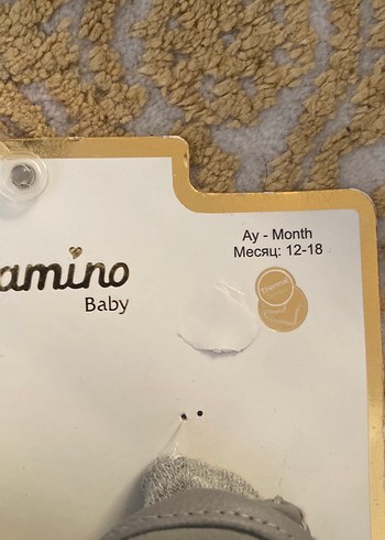 Erkek Bebek Gri Örgü Sıcak Ev Terliği - Görsel 5