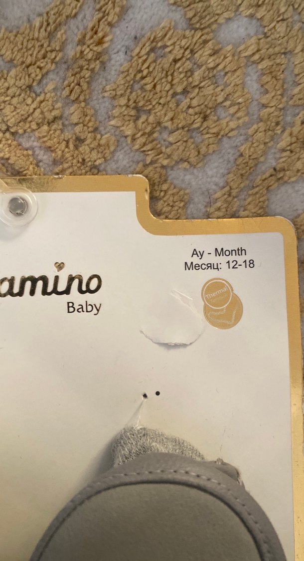 Erkek Bebek Gri Örgü Sıcak Ev Terliği - Görsel 5