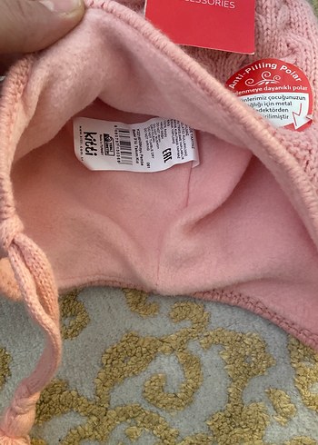 Kitti Pembe Örgü Çocuk Bere - Görsel 2