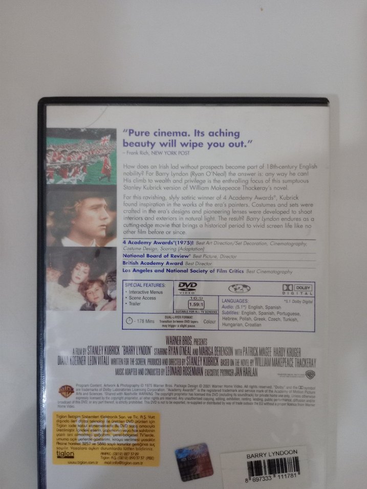 Stanley Kubrick Koleksiyonu: Barry Lyndon DVD - Görsel 2