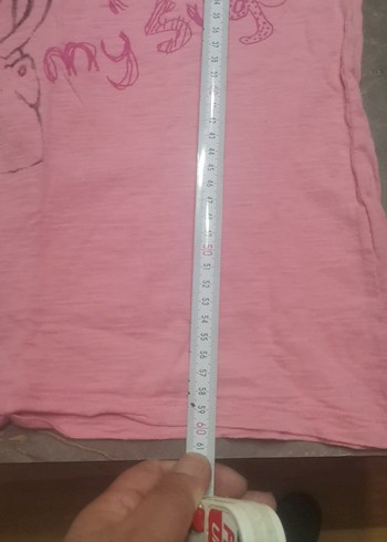 Kız Çocuk Pembe Kısa Kollu Tişört - Görsel 3