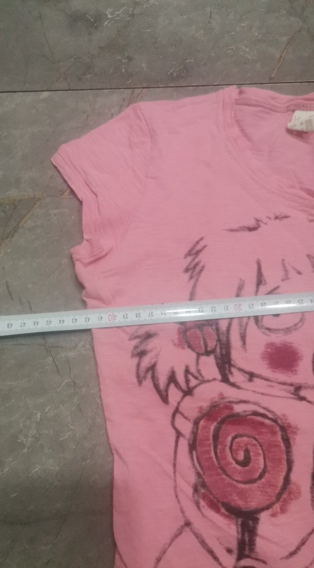 Kız Çocuk Pembe Kısa Kollu Tişört - Görsel 4