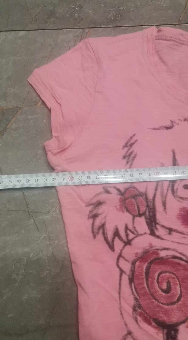 Kız Çocuk Pembe Kısa Kollu Tişört - Görsel 5