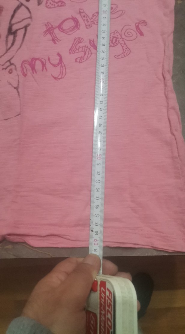 Kız Çocuk Pembe Kısa Kollu Tişört - Görsel 3