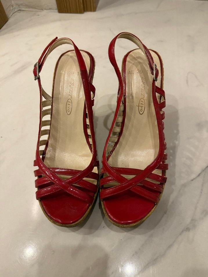 Fuşya Tokalı Kadın Dolgu Topuklu Ayakkabı - Görsel 2