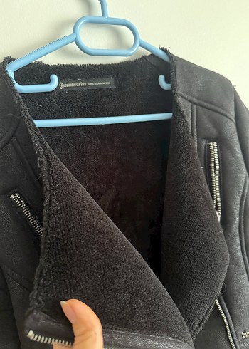 Siyah Deri Biker Ceket - Görsel 3