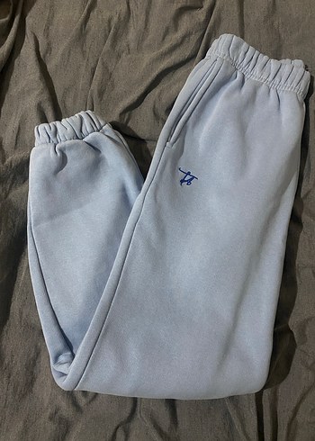 Kadın mavi Fermuarlı Kapüşonlu eşofman takım - Görsel 2