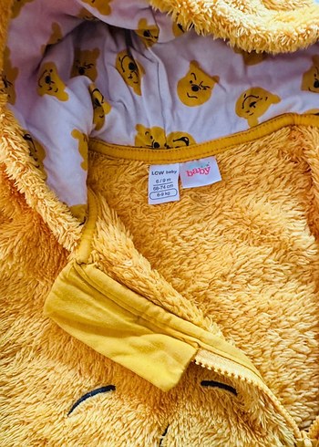 Sarı Nakışlı Erkek Bebek Polar Tulumu - Görsel 3