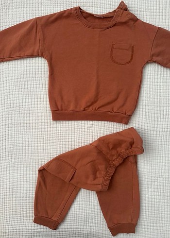 Kahverengi Erkek Bebek Uzun Kollu Takım - Görsel 2
