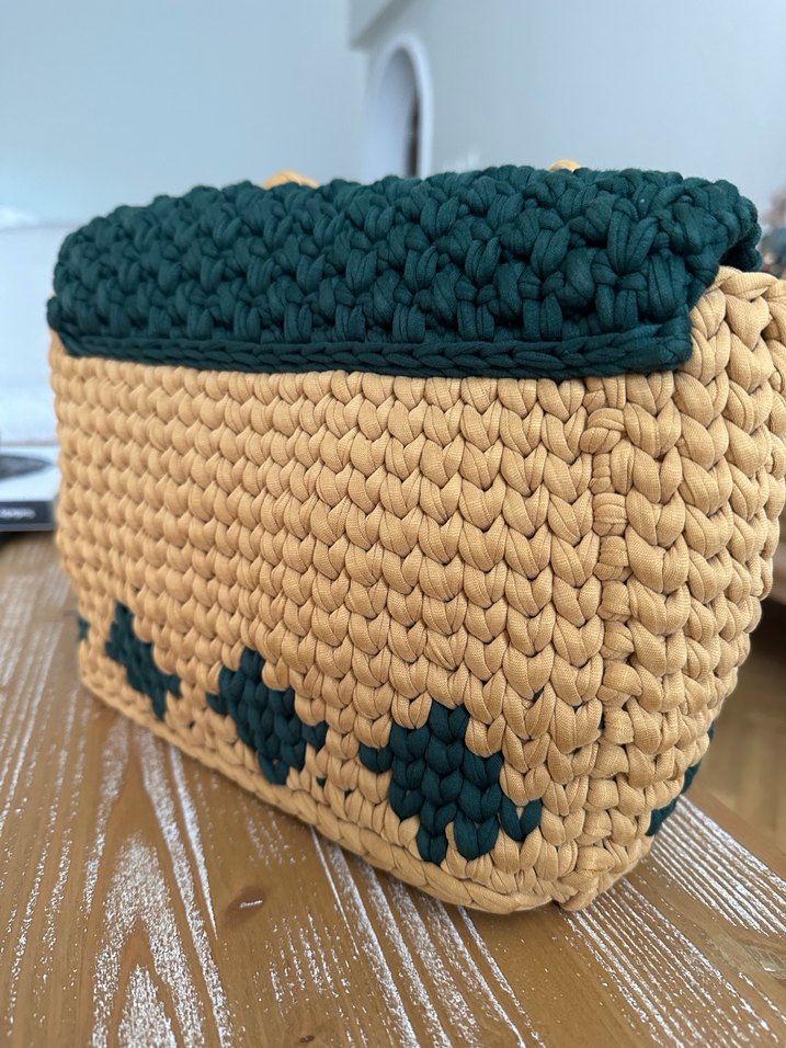 Bohem Tarz Örgü Kadın Çanta - Görsel 3