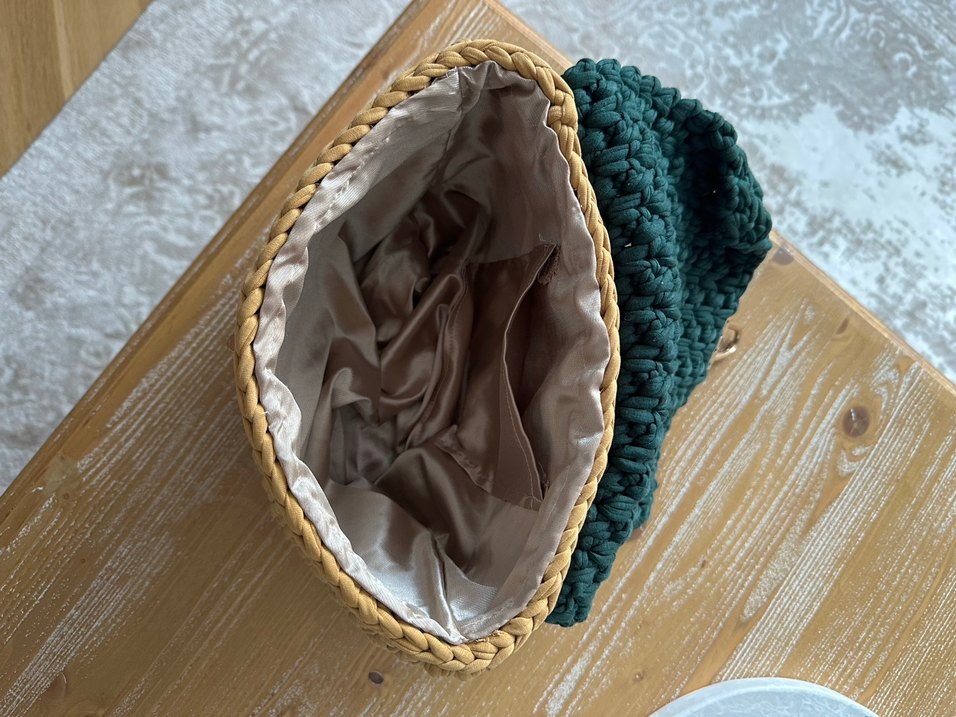 Bohem Tarz Örgü Kadın Çanta - Görsel 5