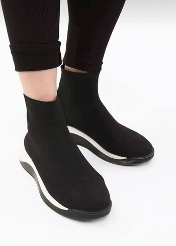 Siyah Esnek Kadın Tayt - Görsel 6