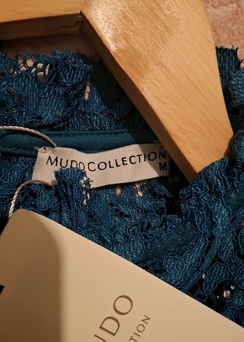 mudo Dantel Detaylı Yüksek Yakali Elbise - Görsel 6