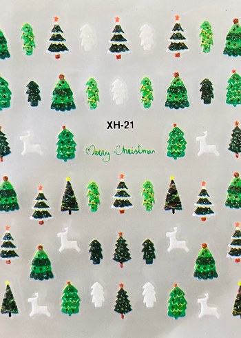 30 sayfa tırnak stickerı noel temalı - Görsel 6