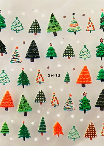 30 sayfa tırnak stickerı noel temalı - Görsel 4