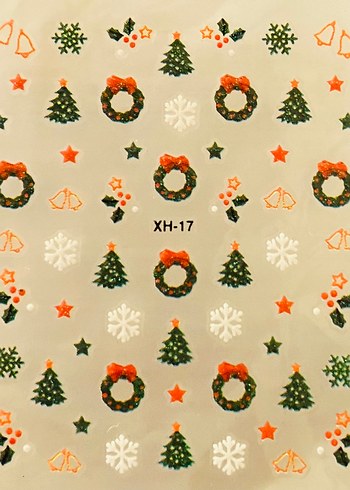 30 sayfa tırnak stickerı noel temalı - Görsel 20