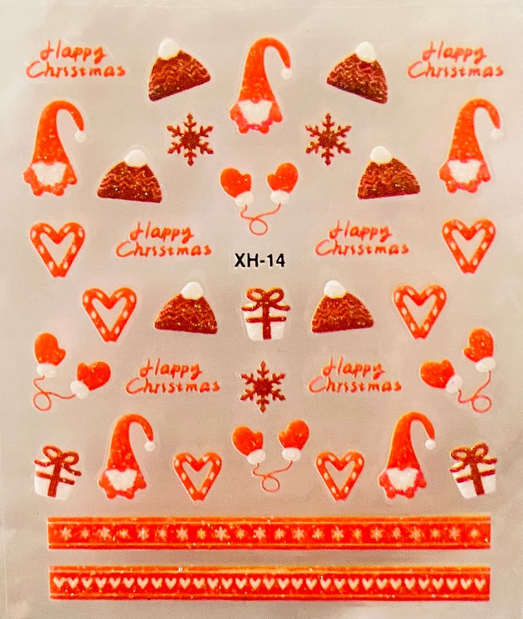 30 sayfa tırnak stickerı noel temalı - Görsel 2