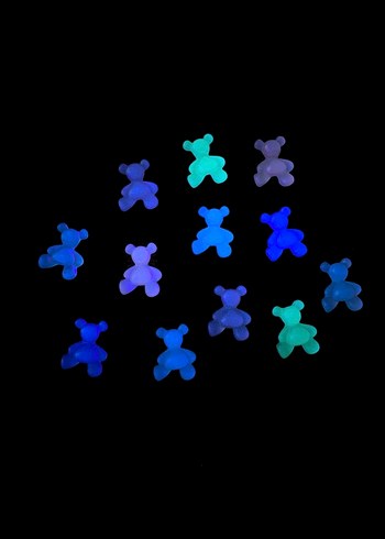 karanlıkta parlayan 3D charm neon tırnak aksesuarları - Görsel 3