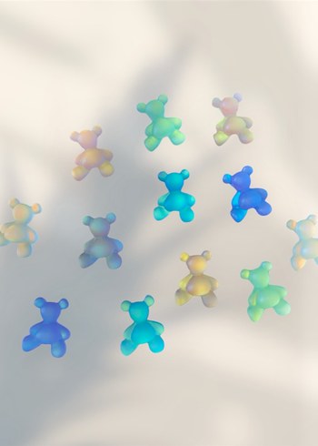 karanlıkta parlayan 3D charm neon tırnak aksesuarları - Görsel 2