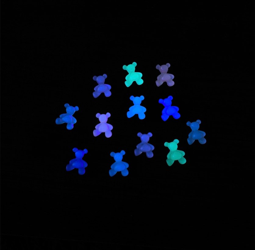 karanlıkta parlayan 3D charm neon tırnak aksesuarları - Görsel 3