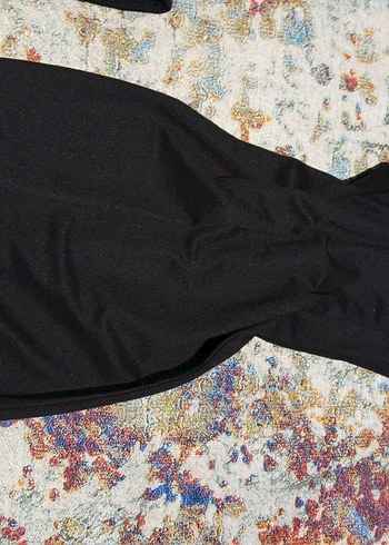 Kadın Siyah Strappy Monokini Fermuarlı - Görsel 2