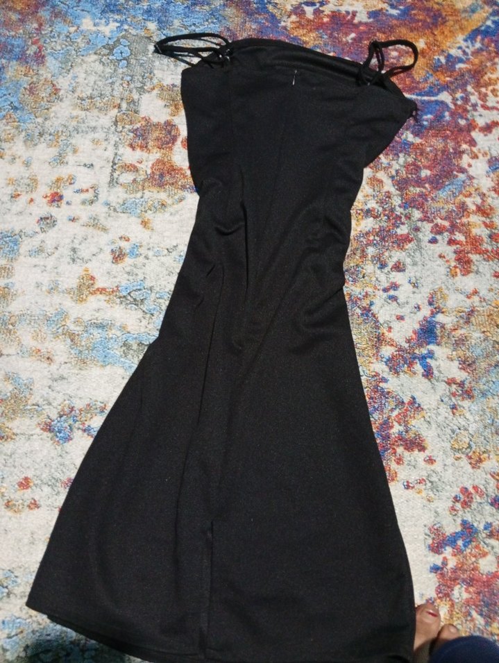 Kadın Siyah Strappy Monokini Fermuarlı - Görsel 3