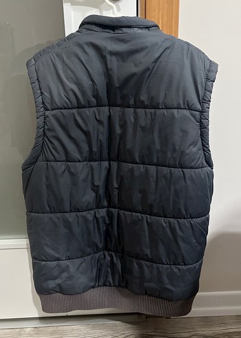 Fermuarlı Gri Erkek Yelek - Görsel 2