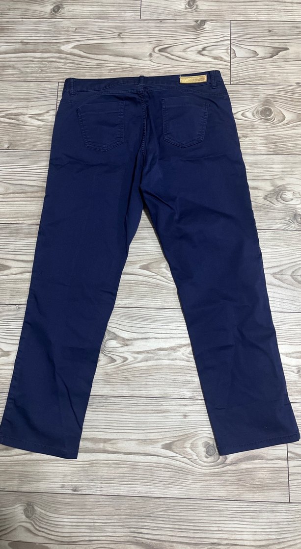 Lacivert kadın Regular Fit Denim Pantolon - Görsel 2
