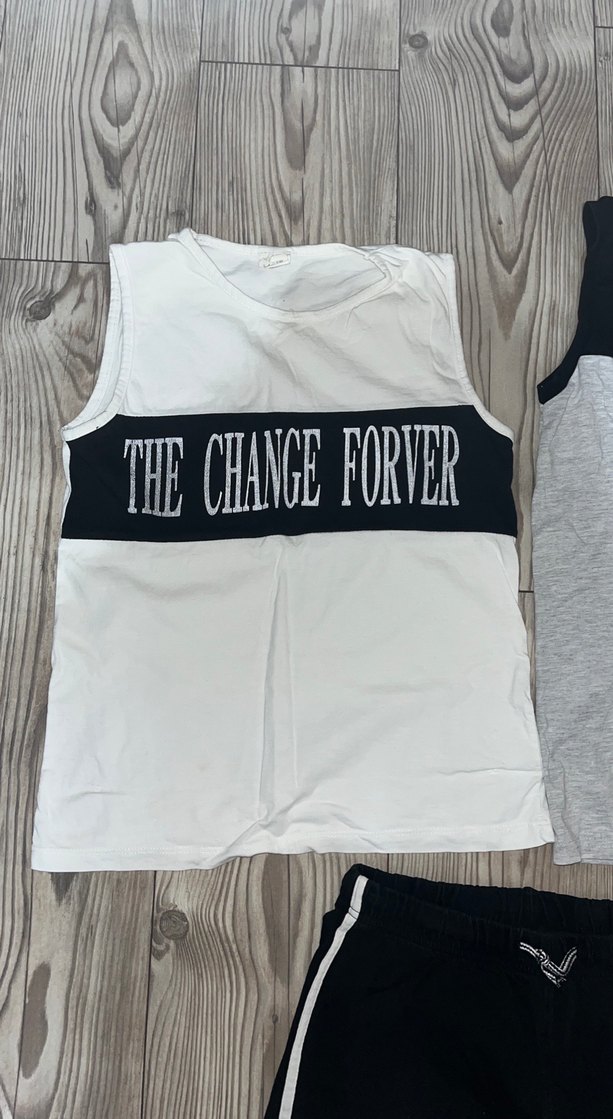 Erkek Çocuk Gri Baskılı Pamuklu Şort - Görsel 2