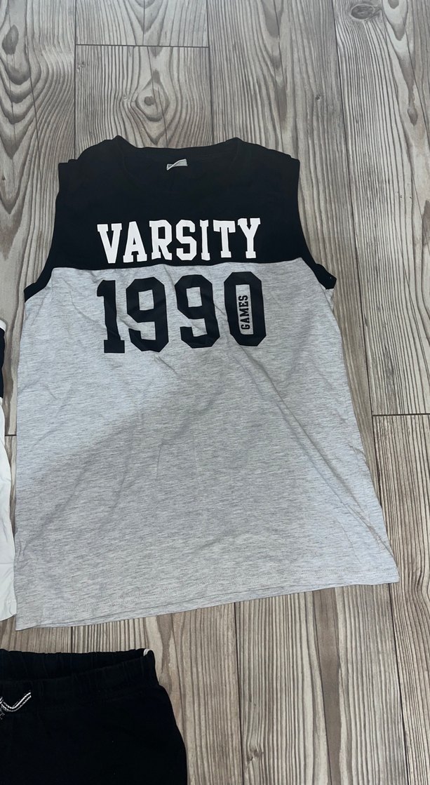 Erkek Çocuk Gri Baskılı Pamuklu Şort - Görsel 3