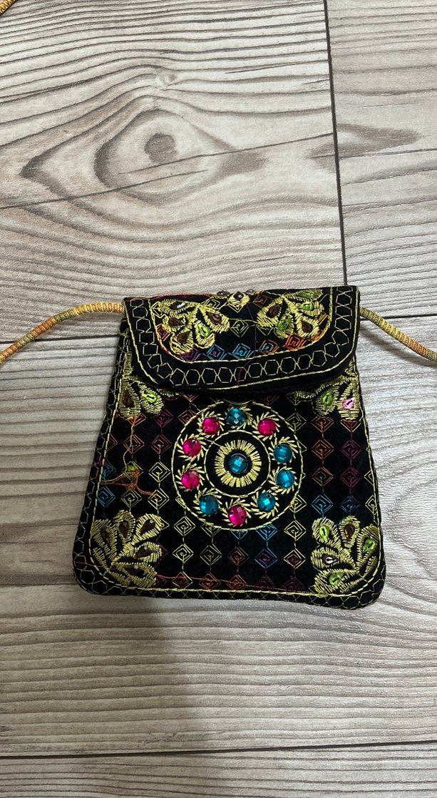 Boncuk İşlemeli Bohem Kadın Çapraz Çanta - Görsel 2