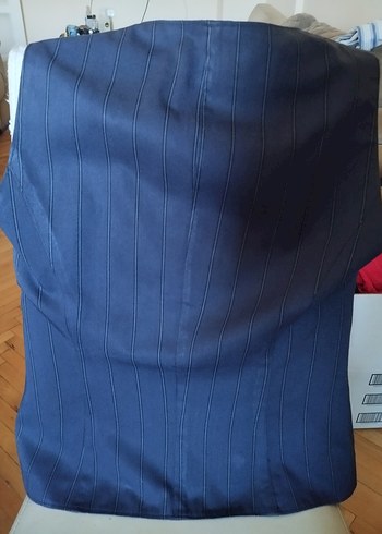 Kadın Lacivert mor çizgili döpiyes - Görsel 2