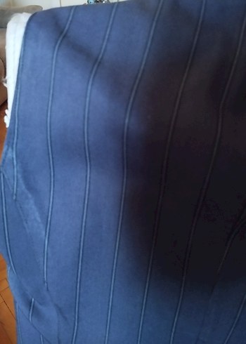 Kadın Lacivert mor çizgili döpiyes - Görsel 3