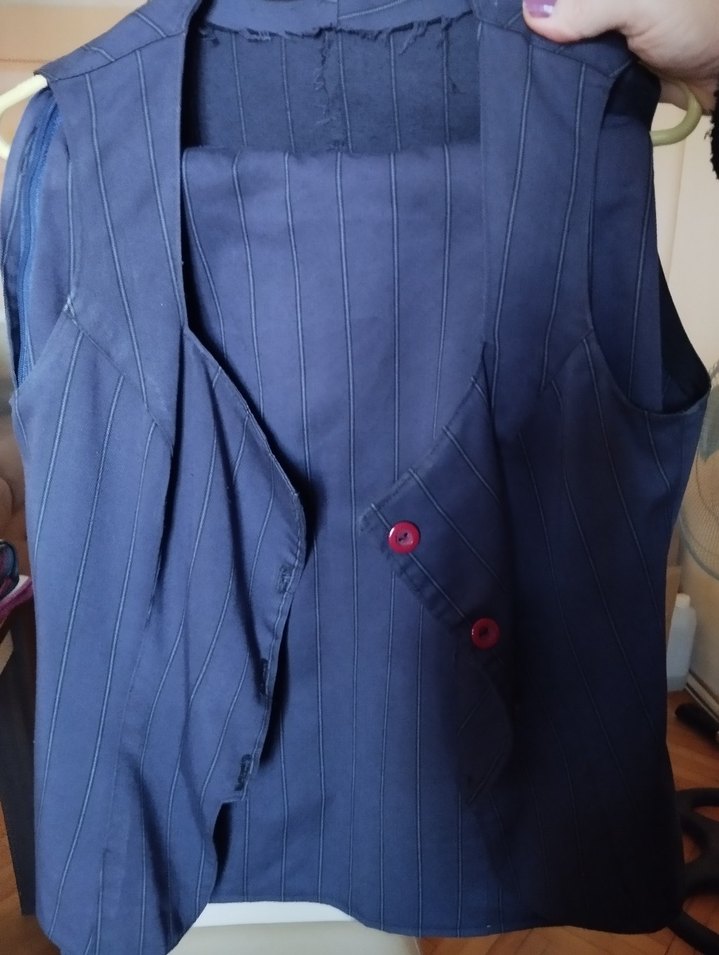 Kadın Lacivert mor çizgili döpiyes - Görsel 5