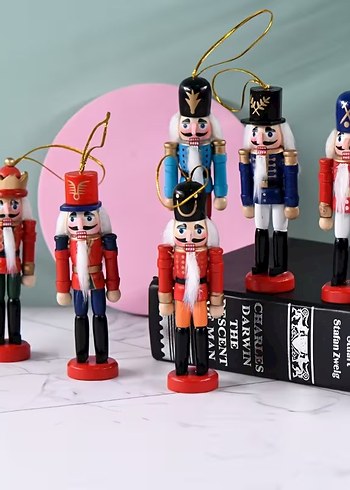 Renkli Ahşap Kurşun Asker Süsleri - Görsel 3